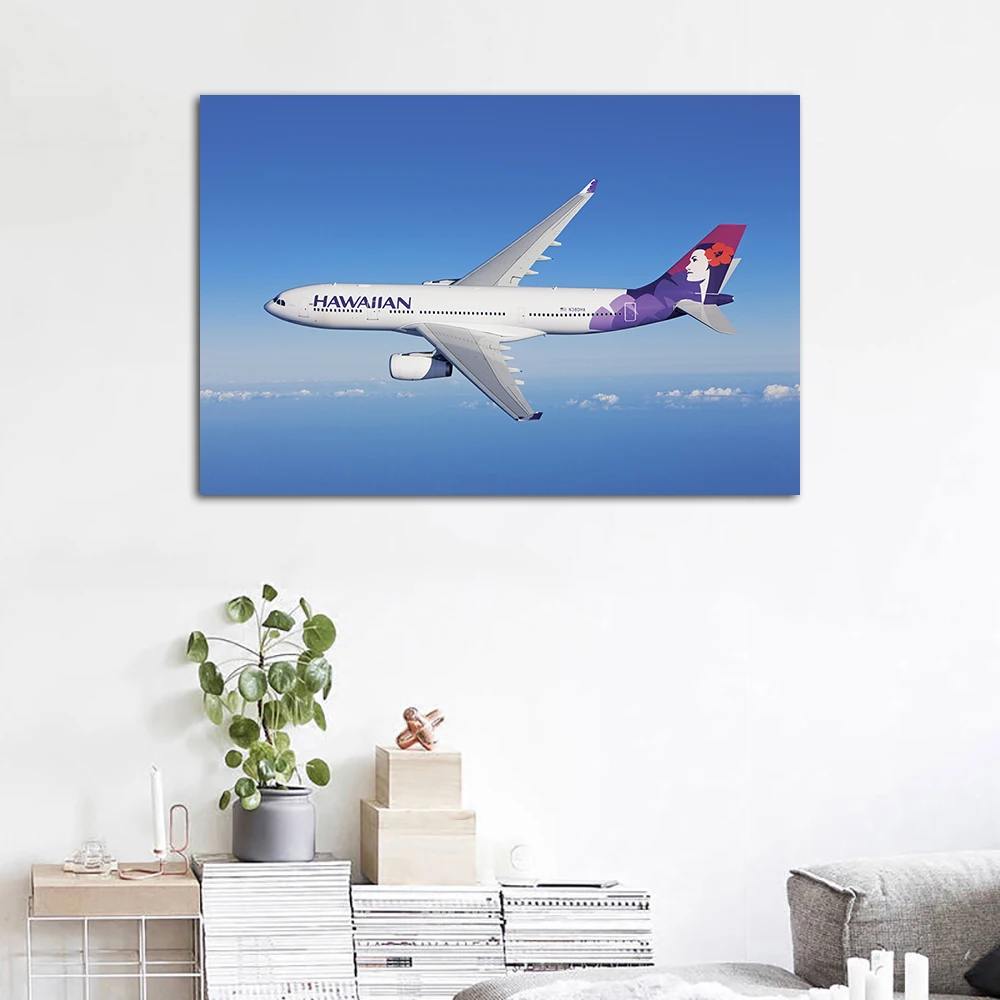 Airliner Airbus A330 in Flight HD Canvas Painting Poster Prints Decoration Modern Wall Art Picture For Living Room Home Decor