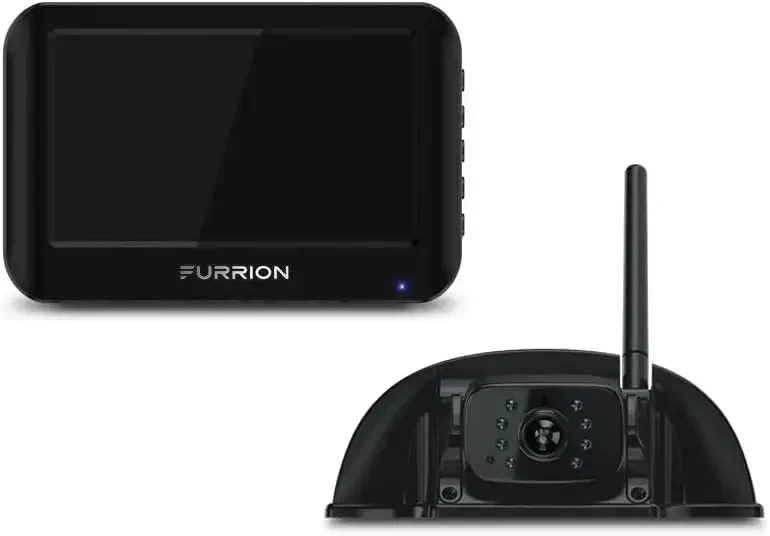 Furrion Vision S Wireless RV Backup Camera System with 4.3-Inch Monitor, 1 Rear Sharkfin, Infrared Night Vision, Wide-Angle View