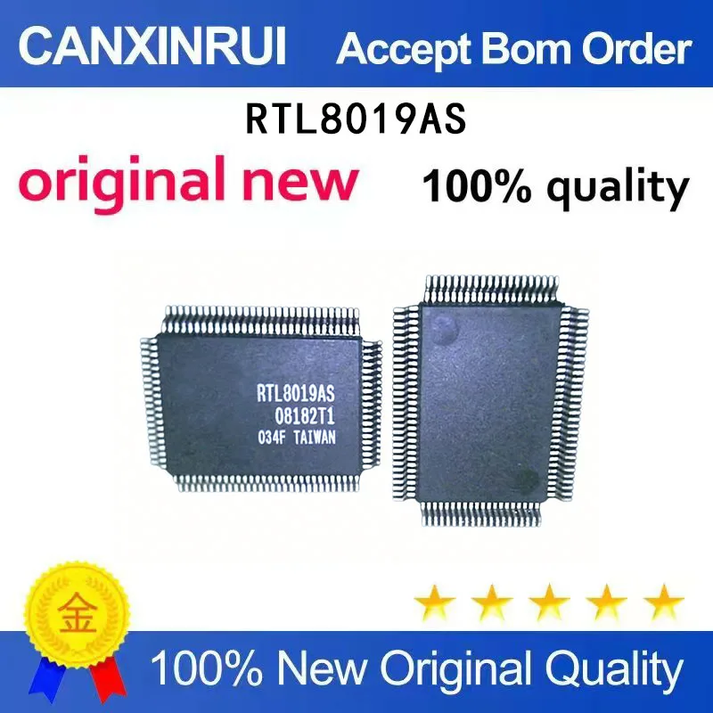 

（5-100 pieces）RTL8019AS RTL8019AS-LF QFP100 pin new Ethernet controller chip