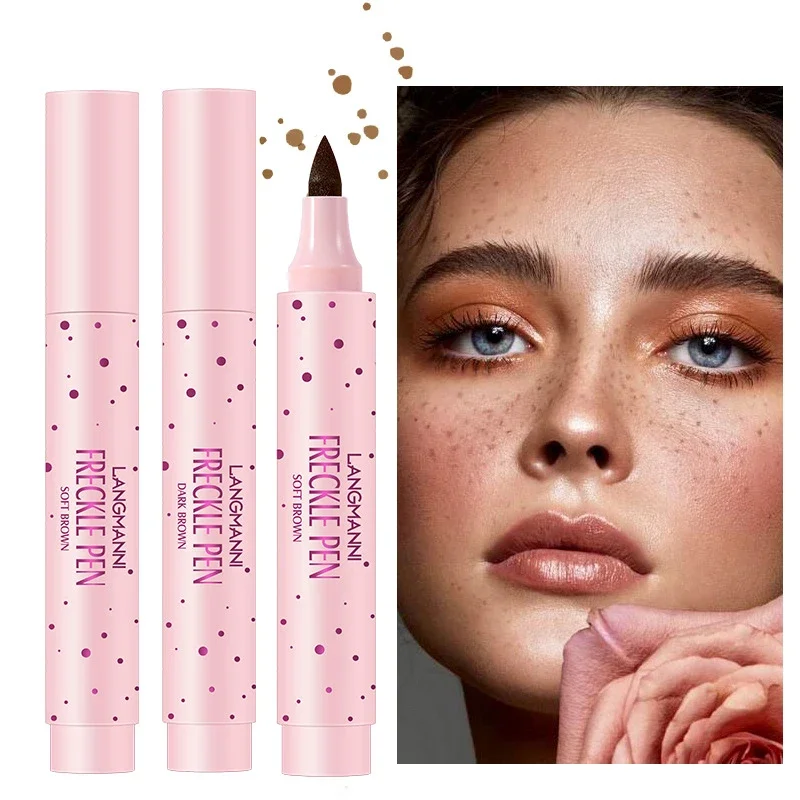 Natural Freckle Pen Waterproof Face Light Brown/Dark Eyeliner Dot Spot Pen Cosmetic Long-Lasting Makeup Tool Not Easy To Fade