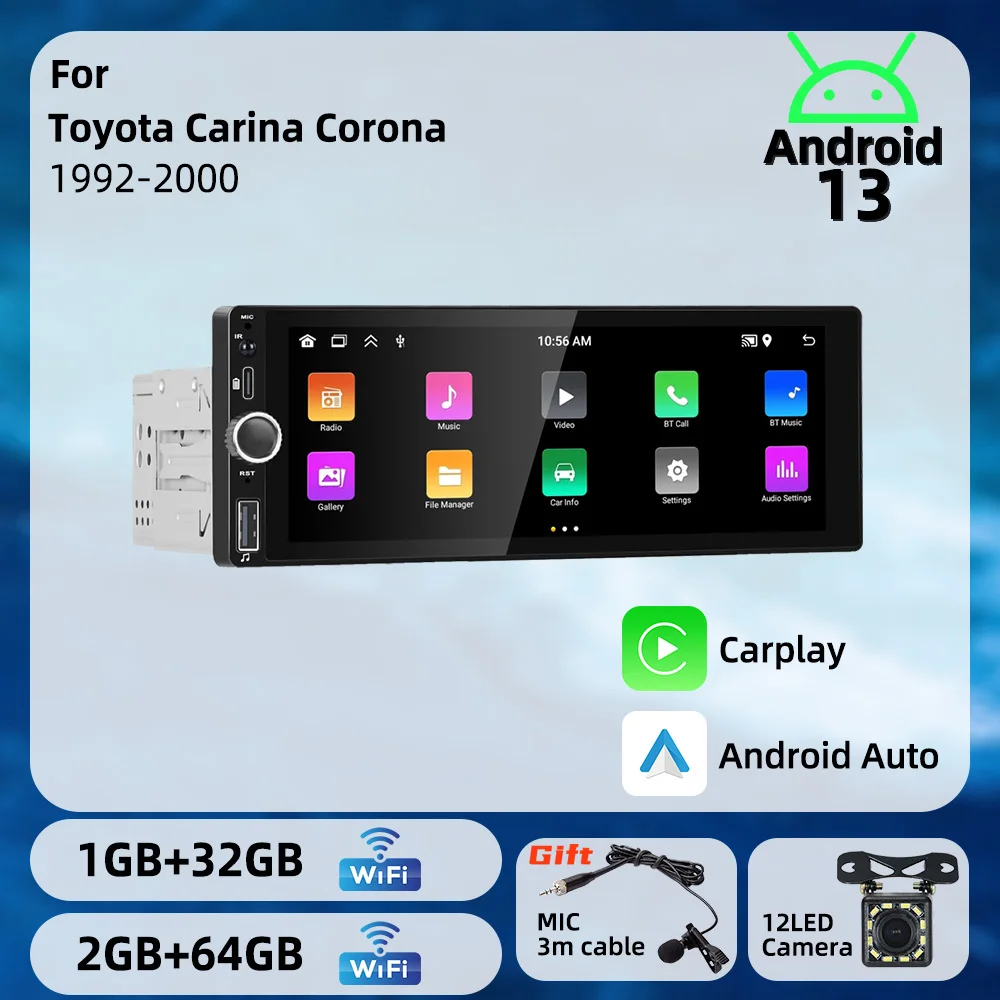 1 Din Carplay Andro… - image