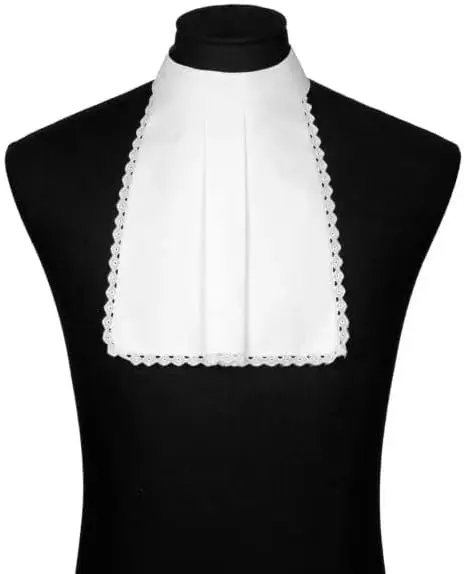 

Judge Lawyer Collar Band Neck Collar Court Necktie Fake Collar for Halloween Cosplay Accessories