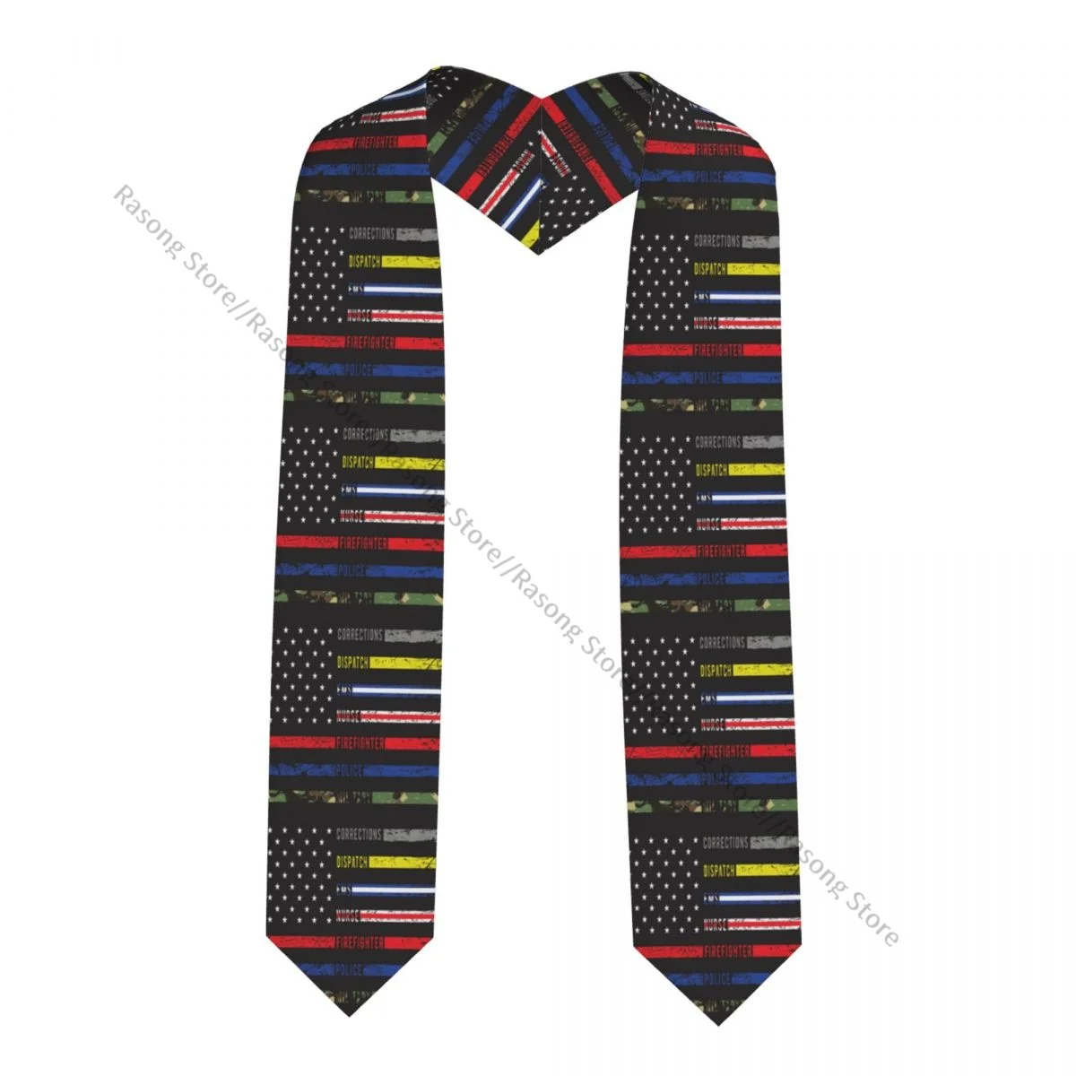 School Student Graduation Stole US Flag Pattern Sash Graduate Ceremony Graduation Stole Photo Props