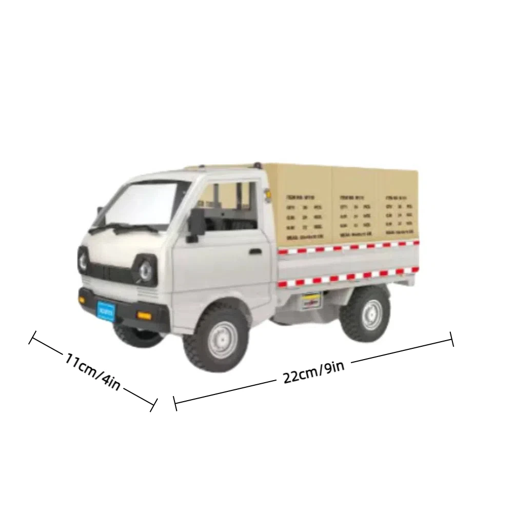 1:10 camion télécommandé 2.4GHz avec boîte de chargement Van télécommandé tout-Terrain Micro camion télécommande voiture jouet jeu intérieur