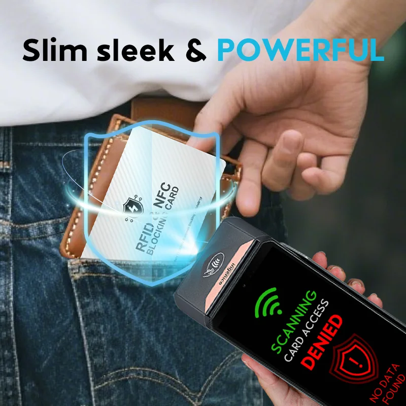 

HENNCER RFID Blocking Card Protection Entire Wallet and Purse Shield Contactless NFC Bank Debit Credit Card Protector Blocker