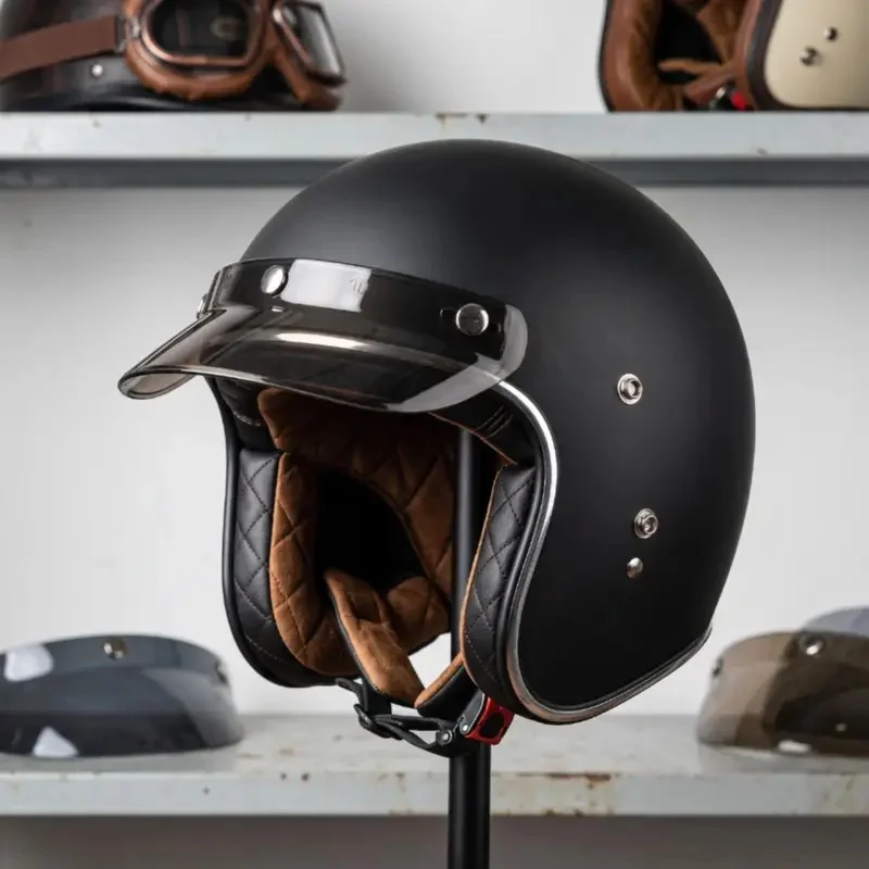 Clear Motorcycle Helmet Visor Short Brim Face Shield Wind Shield with Snaps for