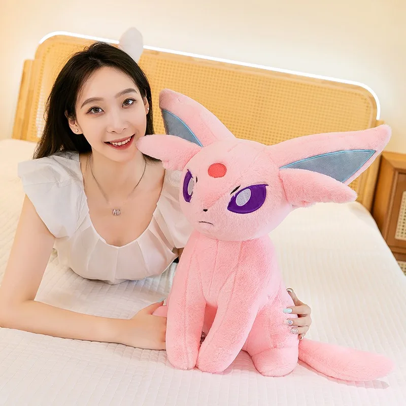 70cm Pokemon jouets en peluche grand Anime Eevee peluche poupée oreiller dessin animé géant Pokémon Eifie peluche peluche poupée enfant cadeau d'anniversaire