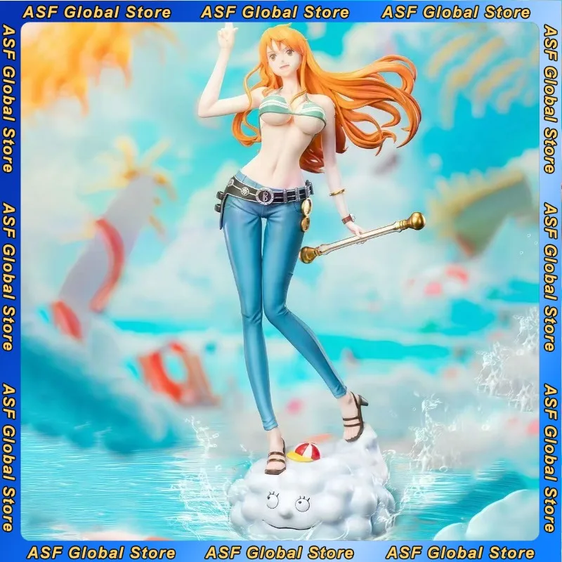 

25cm ONE PIECE Nami Swimsuit Girl Anime Figure Pvc Model Desktop Decoration Statue Peripherals Ornaments Birthday Gifts Toys Kid