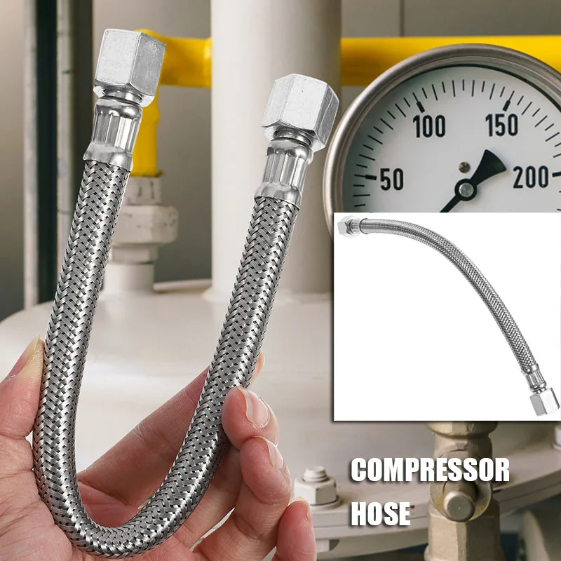 

Air Compressor Transfer Tube Hose Bell Mouth Line Parts Replacement Stainless Steel Replacement Parts Aluminum Inflator Tube