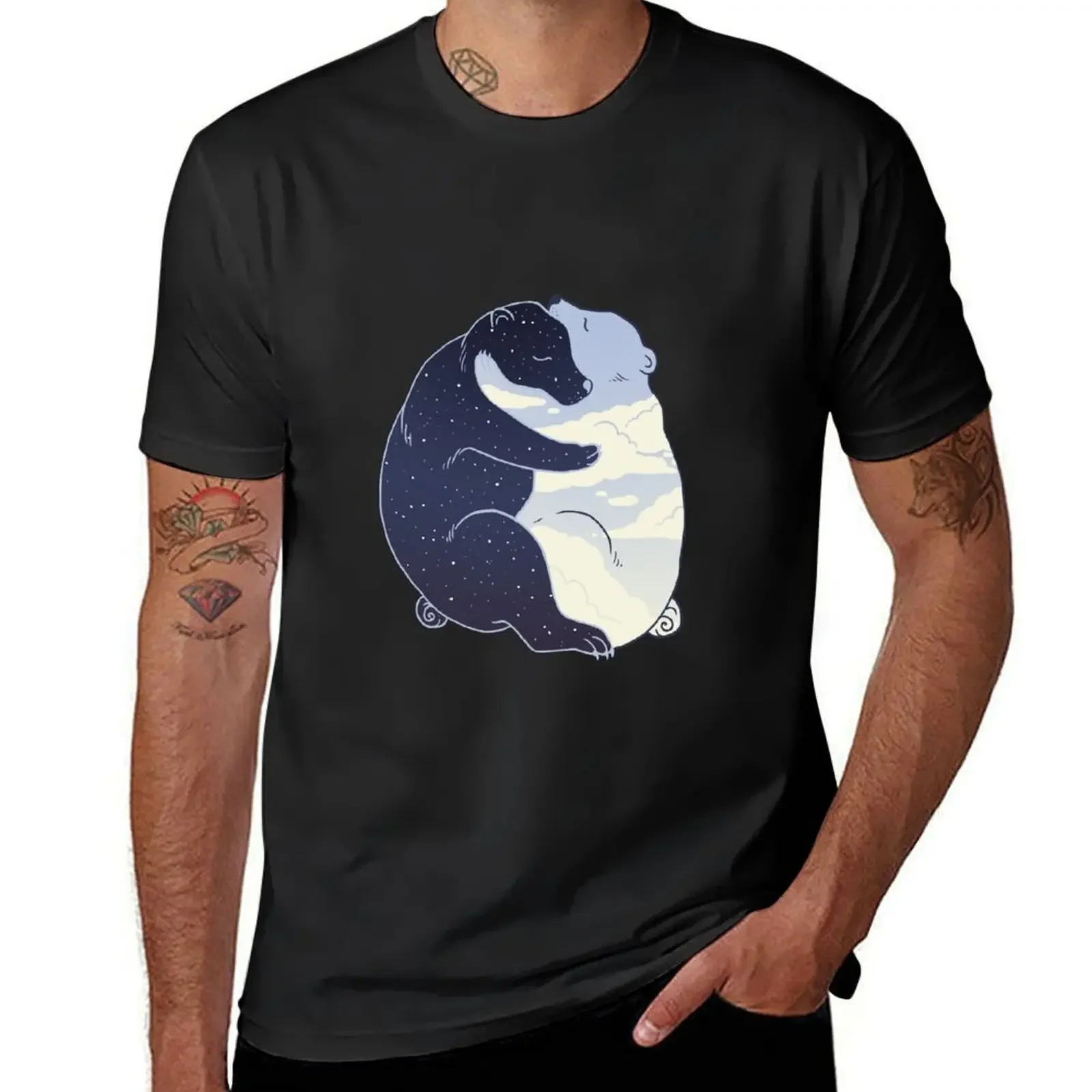 Day and Night T-Shirt korean fashion anime tshirt mens t shirts