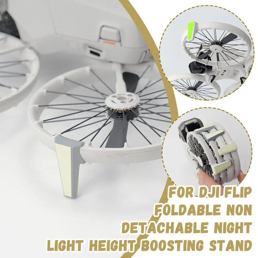 

Для DJI FLIP складной бесплатный светящийся штатив с высотой, защита от падения, защита от царапин, складной съемный увеличивающий штатив, аксессуары для дронов