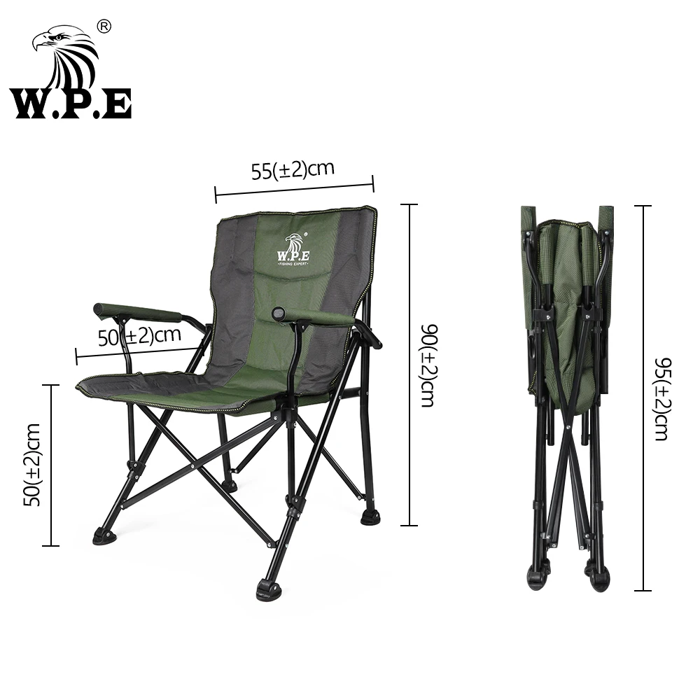 1002 Fruit green black and cotton beach chair carp fishing outdoor chair Folding Portable Fishing bed chairs