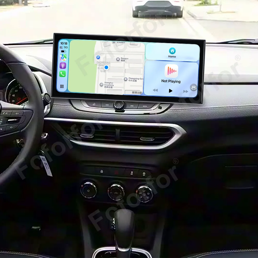 Pantalla Táctil Inalámbrica CarPlay de 15.8 Pulgadas con Sistema Operativo Android 15 para Chevrolet Trax 2019-2021, Pantalla HD IPS, GPS, Navegación, Multimedia, Estéreo