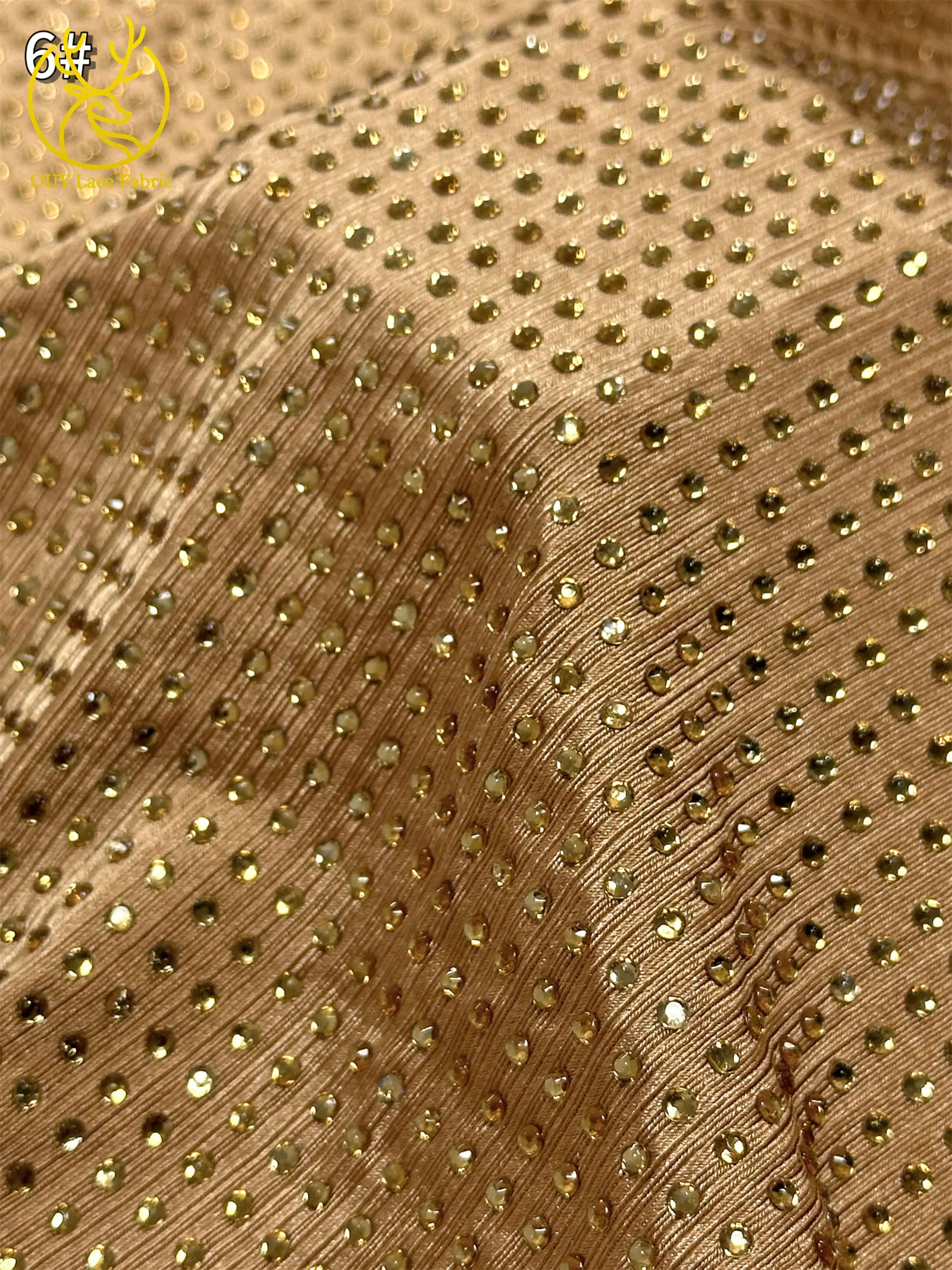 2025 Latest Luxury Water Diamond Head Elastic Fabric High-end Sparkling Embellishment Suitable for Women's Party Evening Dresses