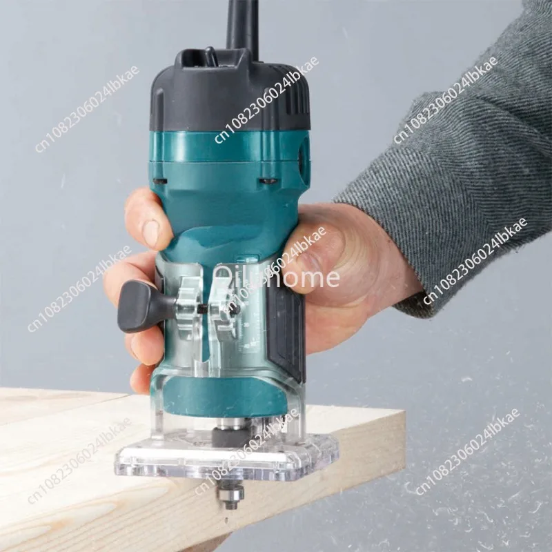 Woodworking Trimmer Electric Wood Slotting Machine Furniture Carving Electric Router