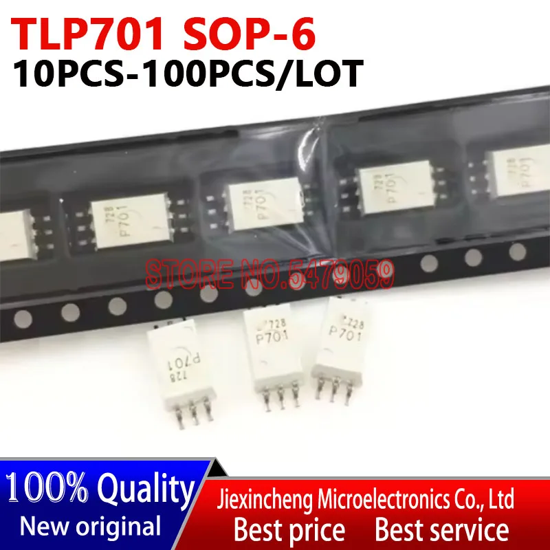 

10-100PCS TLP701 SOP-6 New original P701 TLP 701 Optocoupler Isolator SMD Integrated Circuit