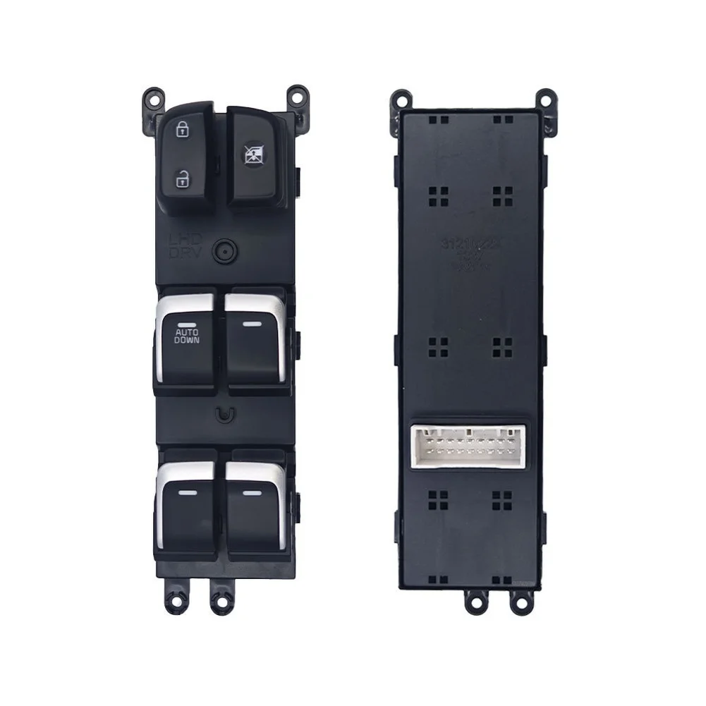 Driver Side Window Switch Power Window Switch Driver Side Switch Black Power Window Switch ABS Plastic Material