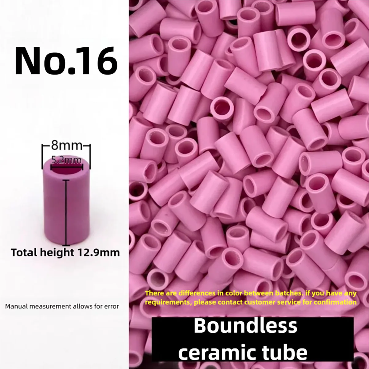 100pcs Textile Machine Ceramic Eyelets Alumina Ceramic Tube Thread Guides Wear-Resistant Yarn Guides for Spinning Machines