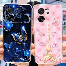 For Xiaomi 13T Mi13T Pro 5G 2023 Fashion Butterfly Flower Cat Phone Case For Xiaomi 13T Pro 13tpro 5G Soft Silicone TPU Covers