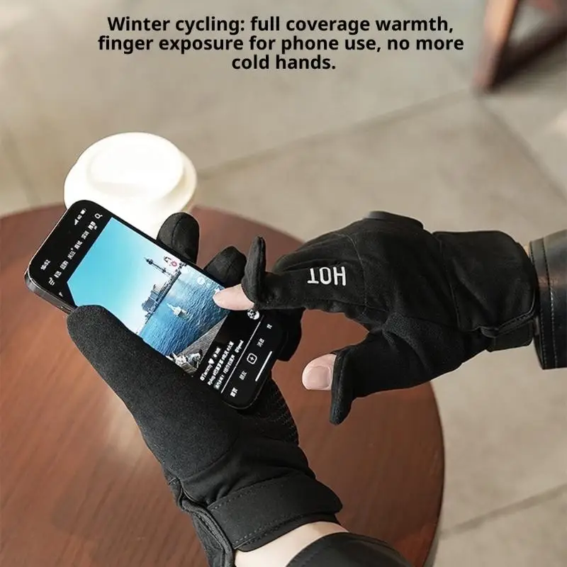 2026 New Cold Weather Heated Gloves Rechargeable Touchscreens Friendly Flexible Insulation