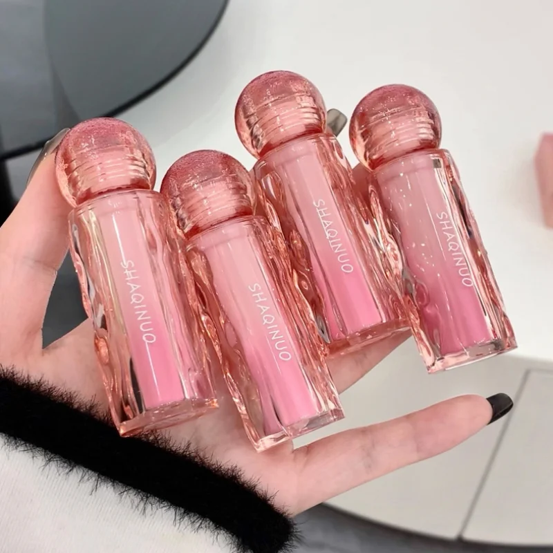 Mirror Lip Glaze Gloss Lasting Waterproof Non Stick Cup Bright Lipstick Lip Ink Tint Luxury Korean Nude Pink Makeup Cosmetics