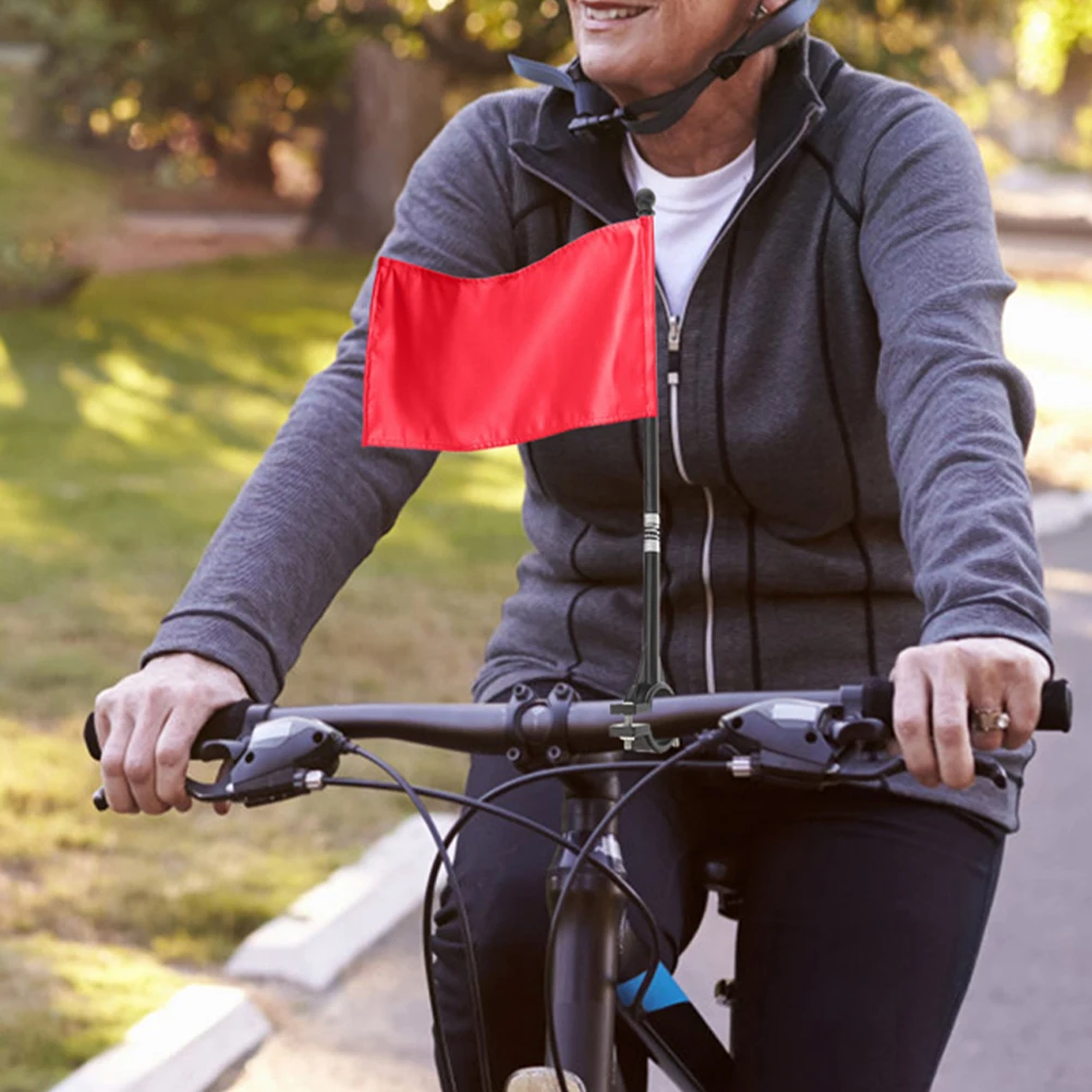 

6Pcs Bicycle Flagpole Mount Bracket Racing Safety Handlebar Rear Rack Holder Motorcycle Flag Poles Accessory Cycling Warning