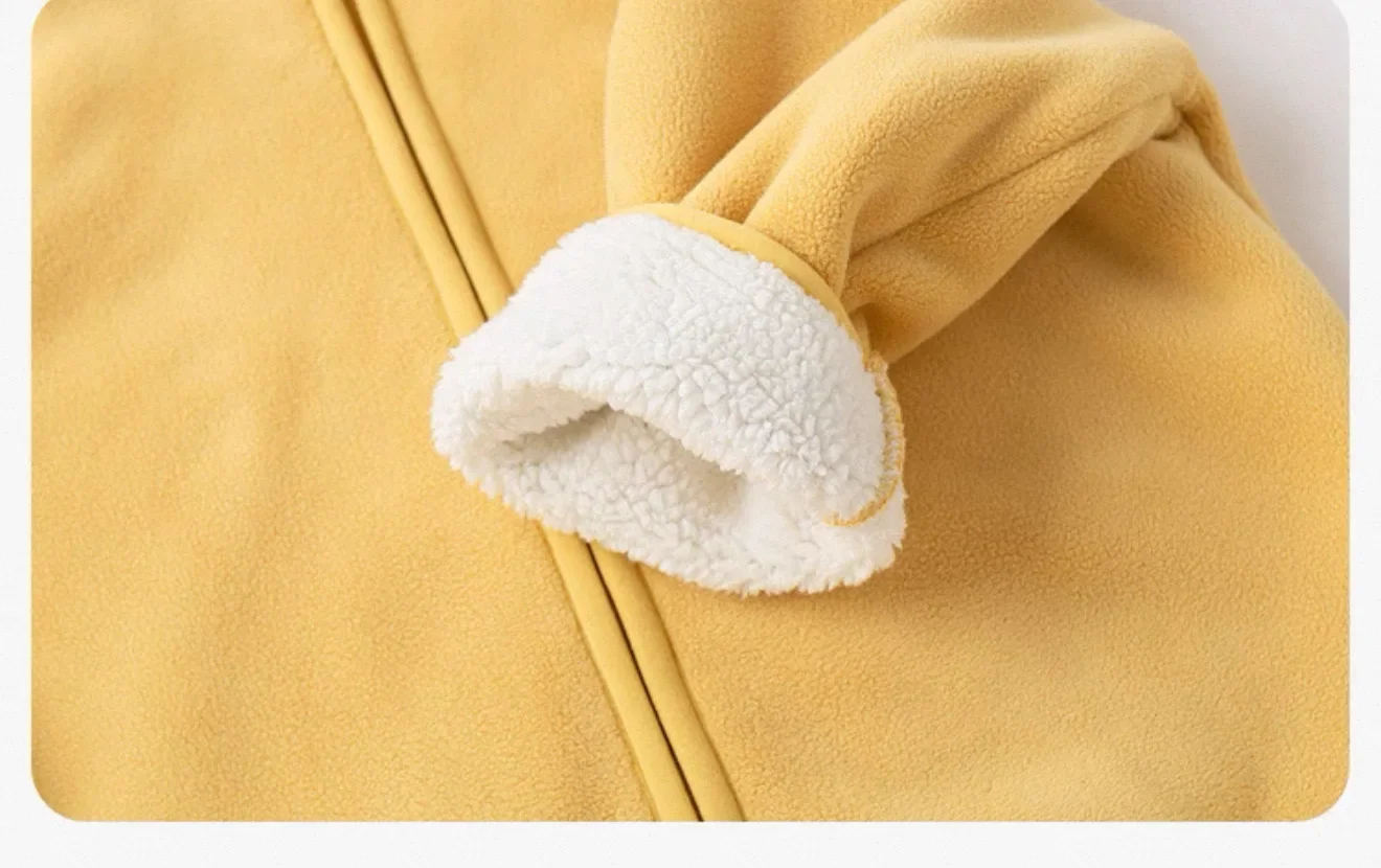 Kinder 3D-Cartoon-Kapuzenjacke Herbst Winter Haferfleece Gefüttert Dick Warm Langarm Freizeit-Oberbekleidung für Kleinkinder Jungen Mädchen – Detail 14