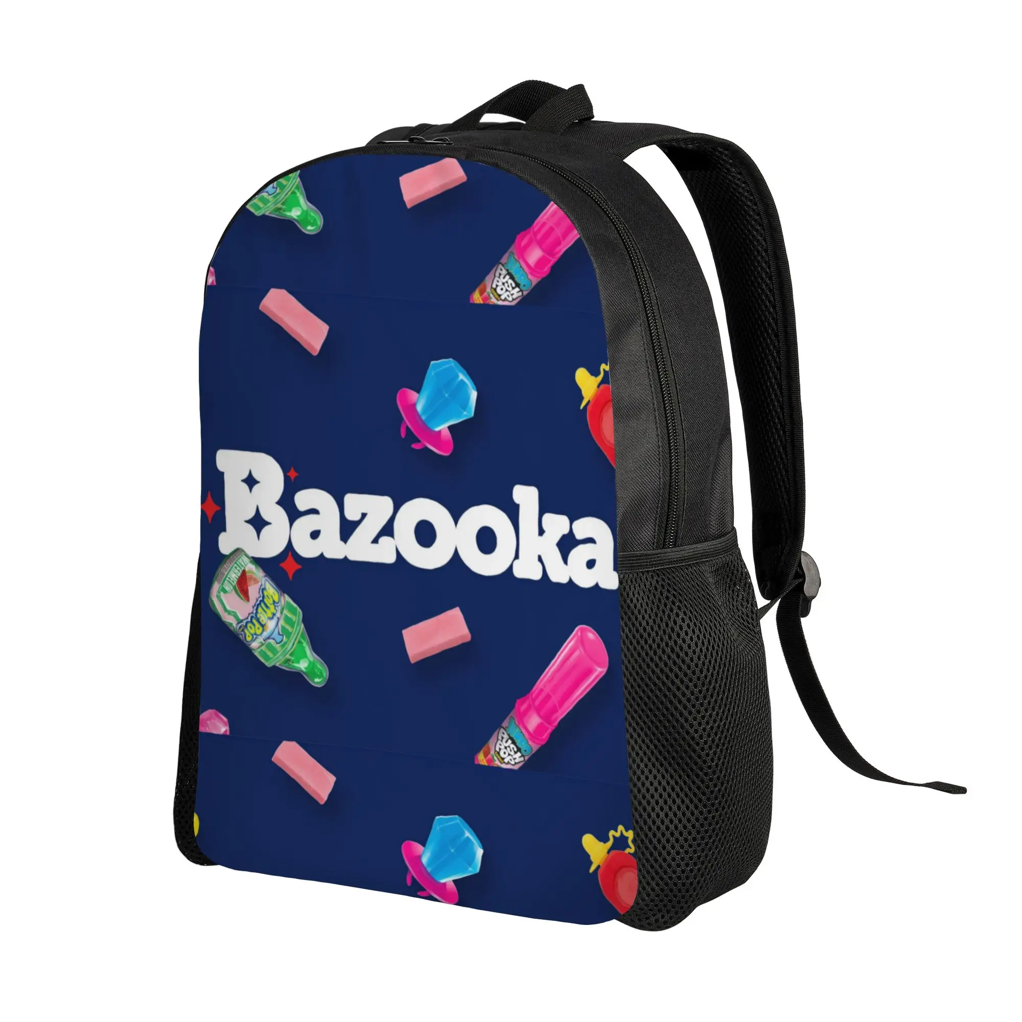 bBazooka Ring Pop Assorted Retro Bubble Gum Candy Backpack Sporty Fashionable mochila Large Capacity Laptop Bag Back To School