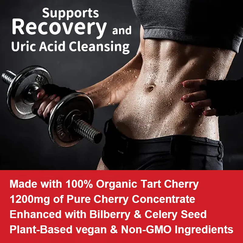 Tart Cherry Cranberry & Celery Seed - Uric Acid Cleansing, Urinary Tract Health, Joint Support, Antioxidant - Image 5