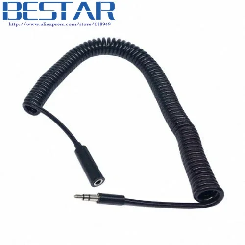 10ft 3m Stretch Audio 3.5 Mm 3.5mm 3 Poles Stereo Headphone Male To Female Extension Stereo Cable 3.5 For Tablet