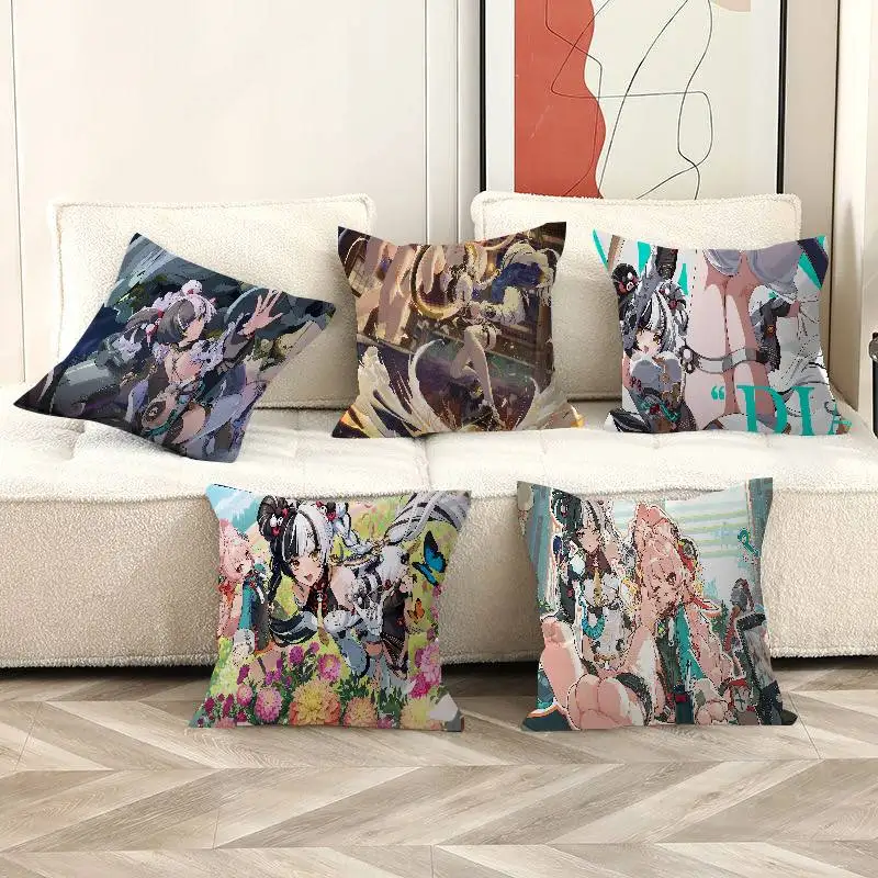 Zenless Zone Zero Dialyn Kissenbezug, Dekokissenbezug, bedruckter Kissenbezug für Couch