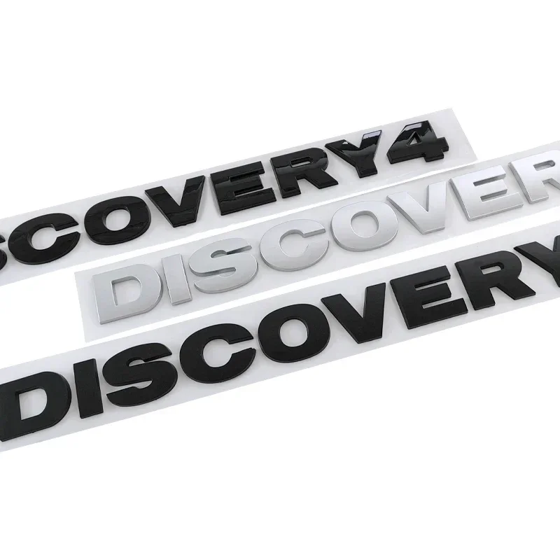 3d ABS Discovery Logo Letters Car Front Hood Bonnet Grill Trunk Badge For Land Rover Discovery 4 Emblem Sticker Accessories