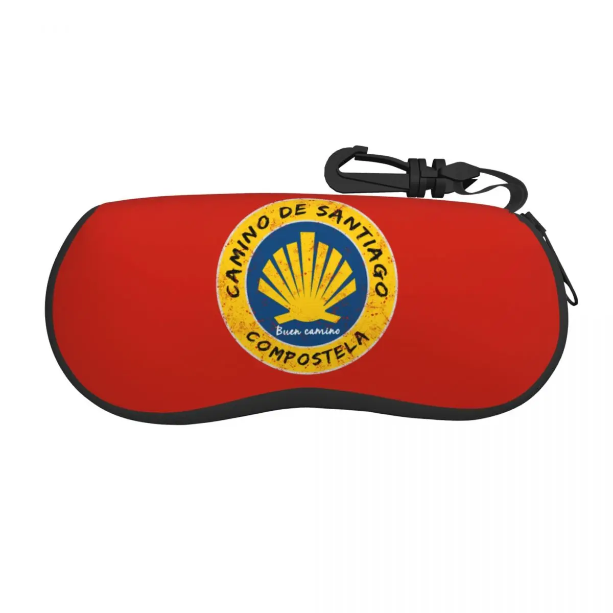 Custom Buen Camino De Santiago Compostela Peregrino Shell Eyeglasses Protector Cases Cute Sunglass Case Glasses Bag