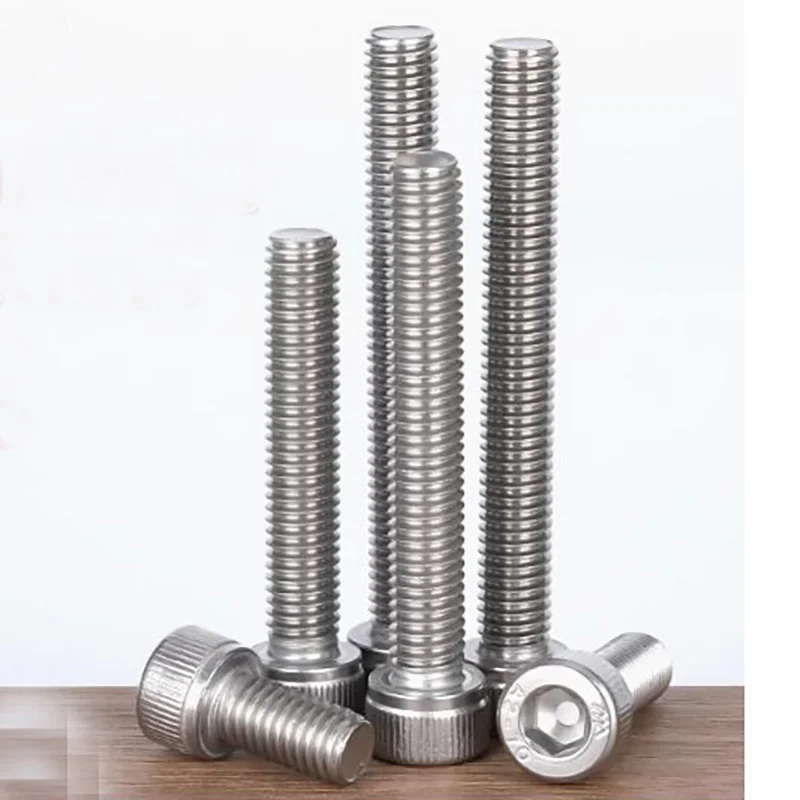 Śruby z łbem sześciokątnym imbusowe M3 M4 M5 M6 M7 M8 Stal nierdzewna Długie 100mm 110mm 120mm 130mm 140mm 150mm 160mm 170mm 200mm