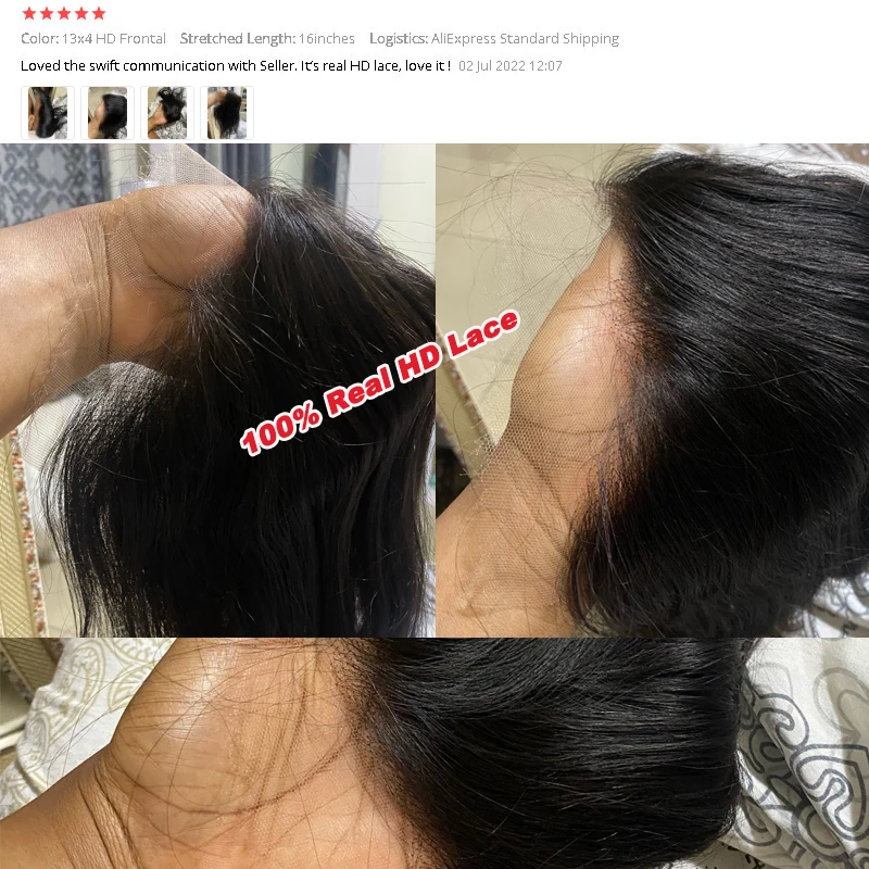 13x6 HD Lace Frontal Straight 13x4 Transparent Lace Frontal Peruvian Virgin Raw Hair Nature Hairline Bleached Knots Preplucked