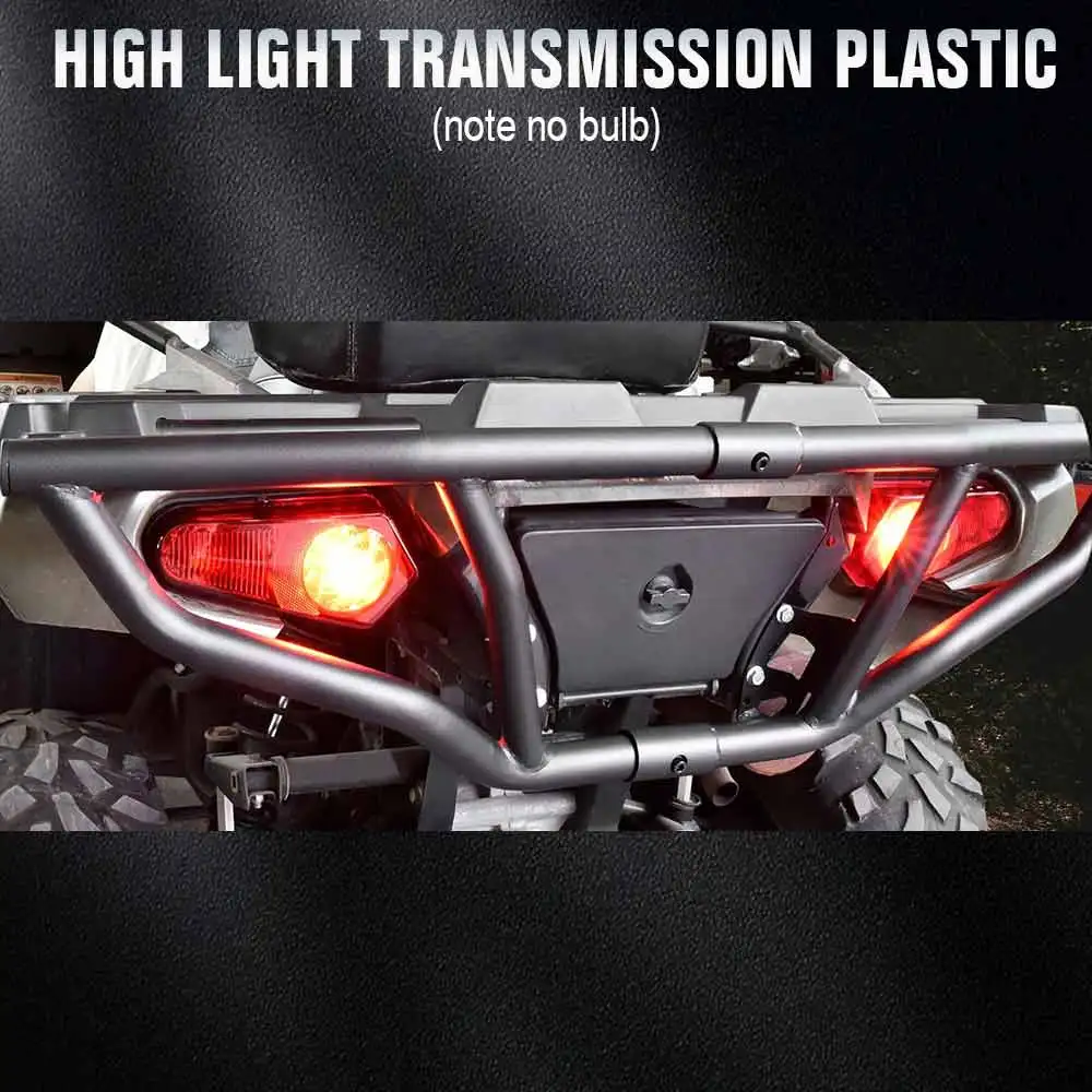 For Polaris RZR Sportsman 570 800 850 900 1000 XP EPS 2009-2025 UTV ATV Rear Tail Light Housing Lampshade w/ Wire IP67 2Pcs