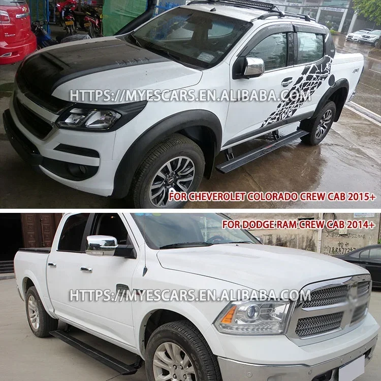 Pickup truck series electric running board car power side steps for Mazda BT-50 SILVERADO ISUZU D-MAX Triton HILUX Tacoma