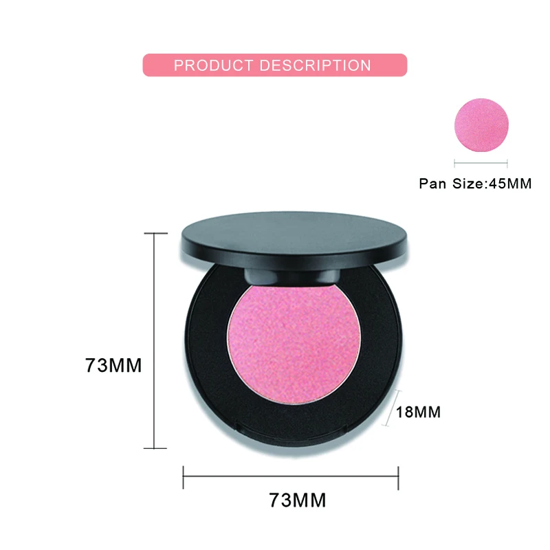 Blush Makeup Palette Mineral Powder Waterproof Natural Cheek Contour Peach Pink Face Blusher Cosmetics Private Label Wholesale