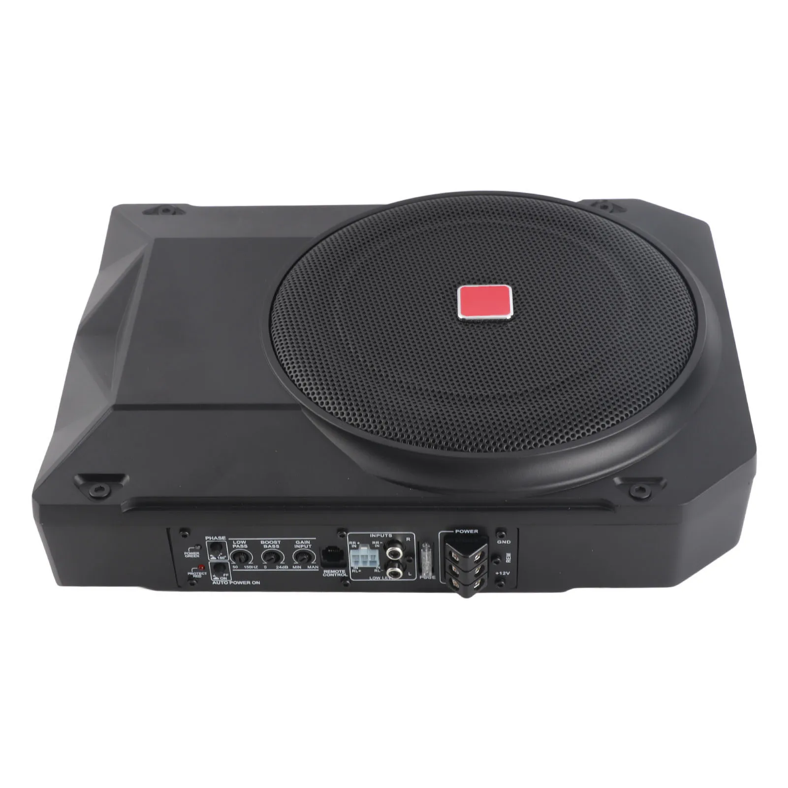 10 Inch Active Subwoofer Ultra Thin 800W 2.5 Ohms Under Seat Powered Car Subwoofer with Controller for Vehicle Sound System view 2