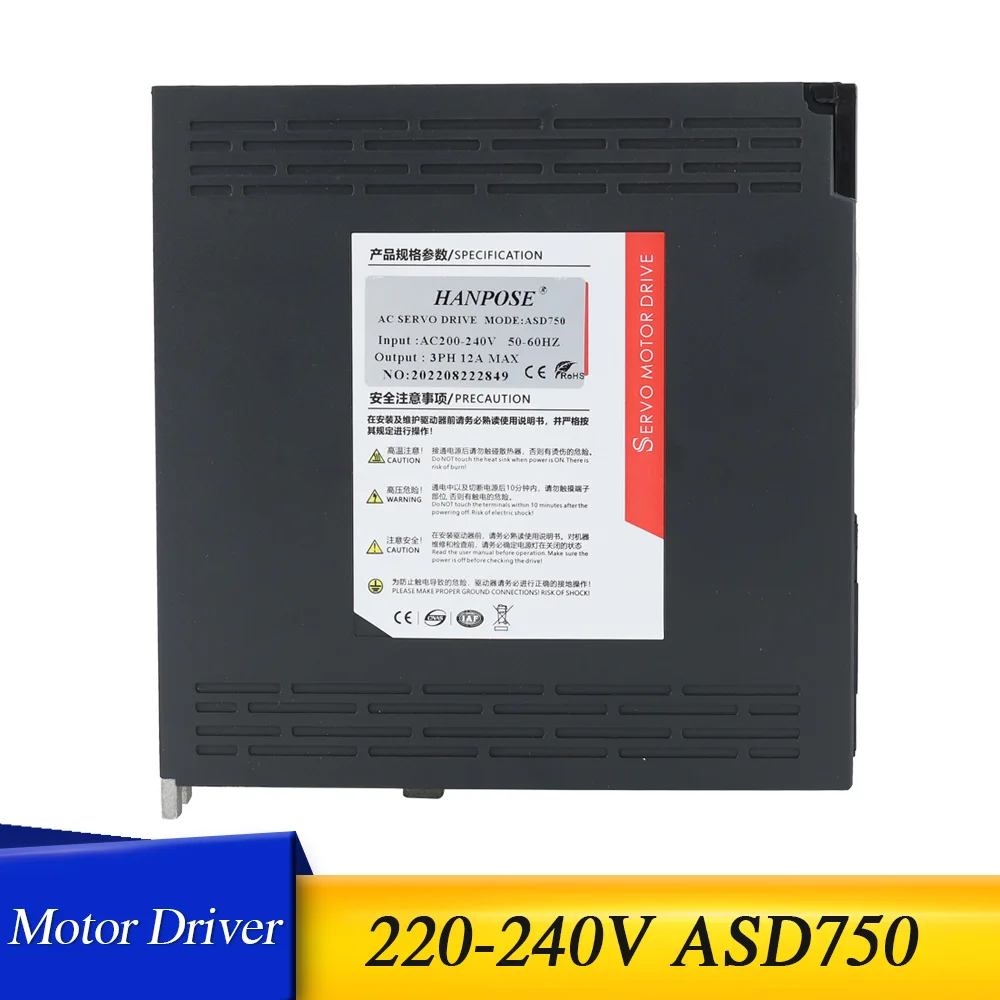 

1PCS AC200-240V Controller Upgrade ASD275 ASD240 Servo Motor Driver 50-60HZ CNC AC Servo Motor Driver