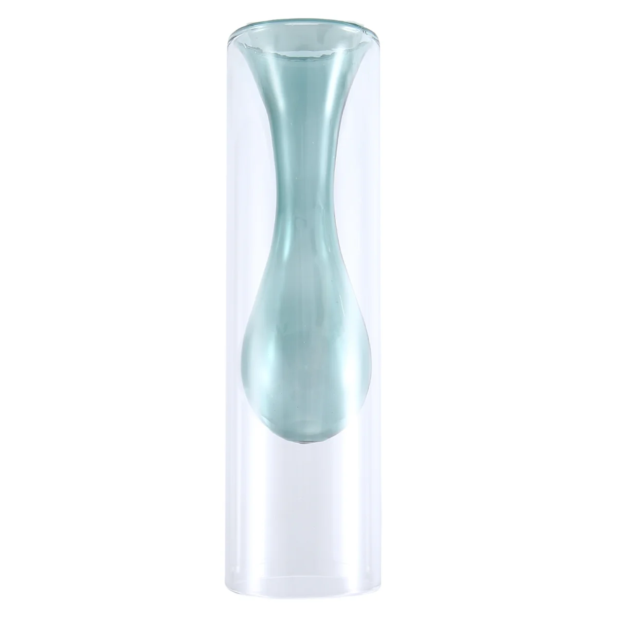 Wedding Home Decoration Vase Double-Wall Cylindrical Hydroponic Glass Vase Decoration Nordic Aesthetics