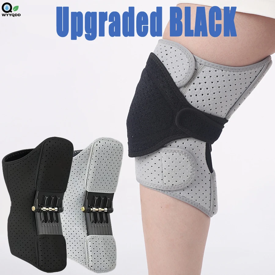 

Knee Booster - Joint Power Support Knee Brace with 4 Springs,Ergonomic Stabilizer Pad,Adjustable Stabilizer Pads,Pain Relief