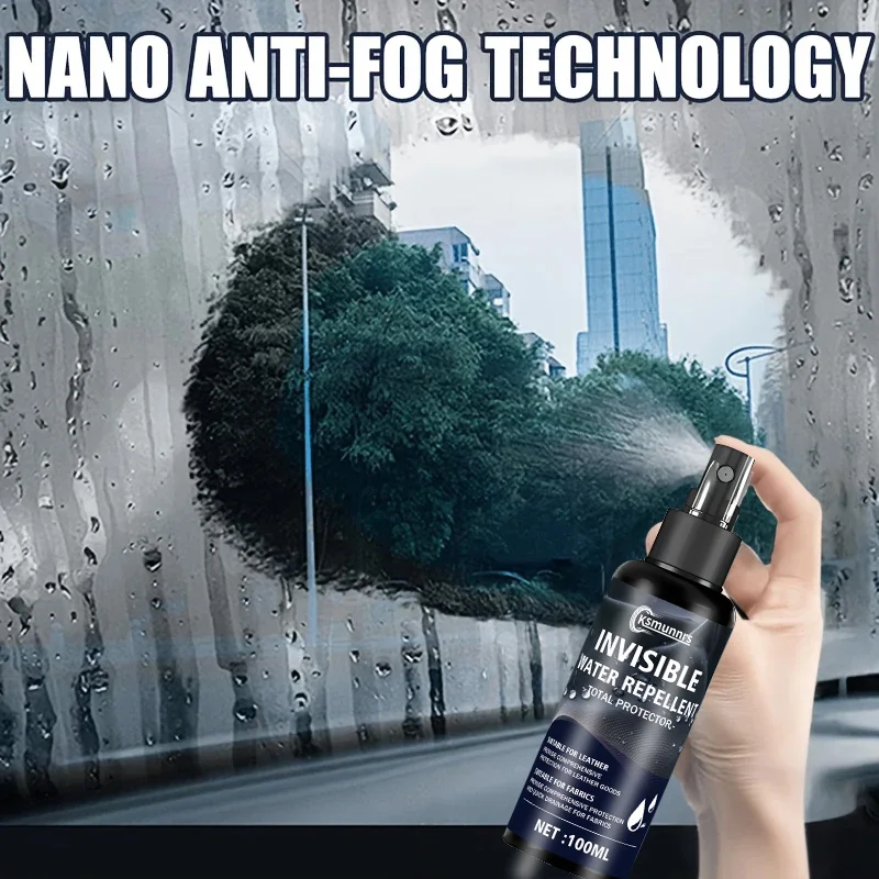1 Piece of Car Glass Rainproof and Waterproof Spray, Nano-Coating Hydrophobic Waterproof Agent, Oil Film Remover, Car Glass Coat