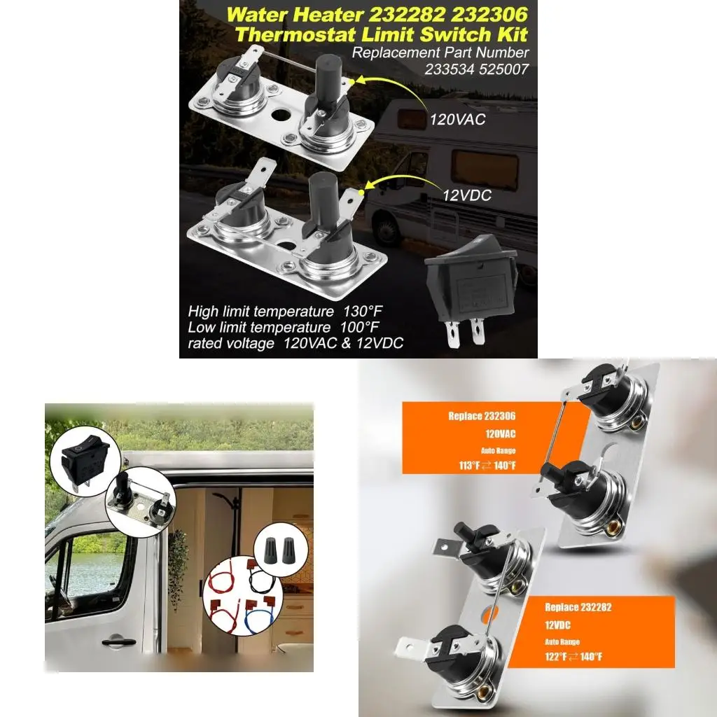Thermostat Limit Switches Easy Install Thermostat Switches 232306 & 232282 Simple Installation for Suburban Series