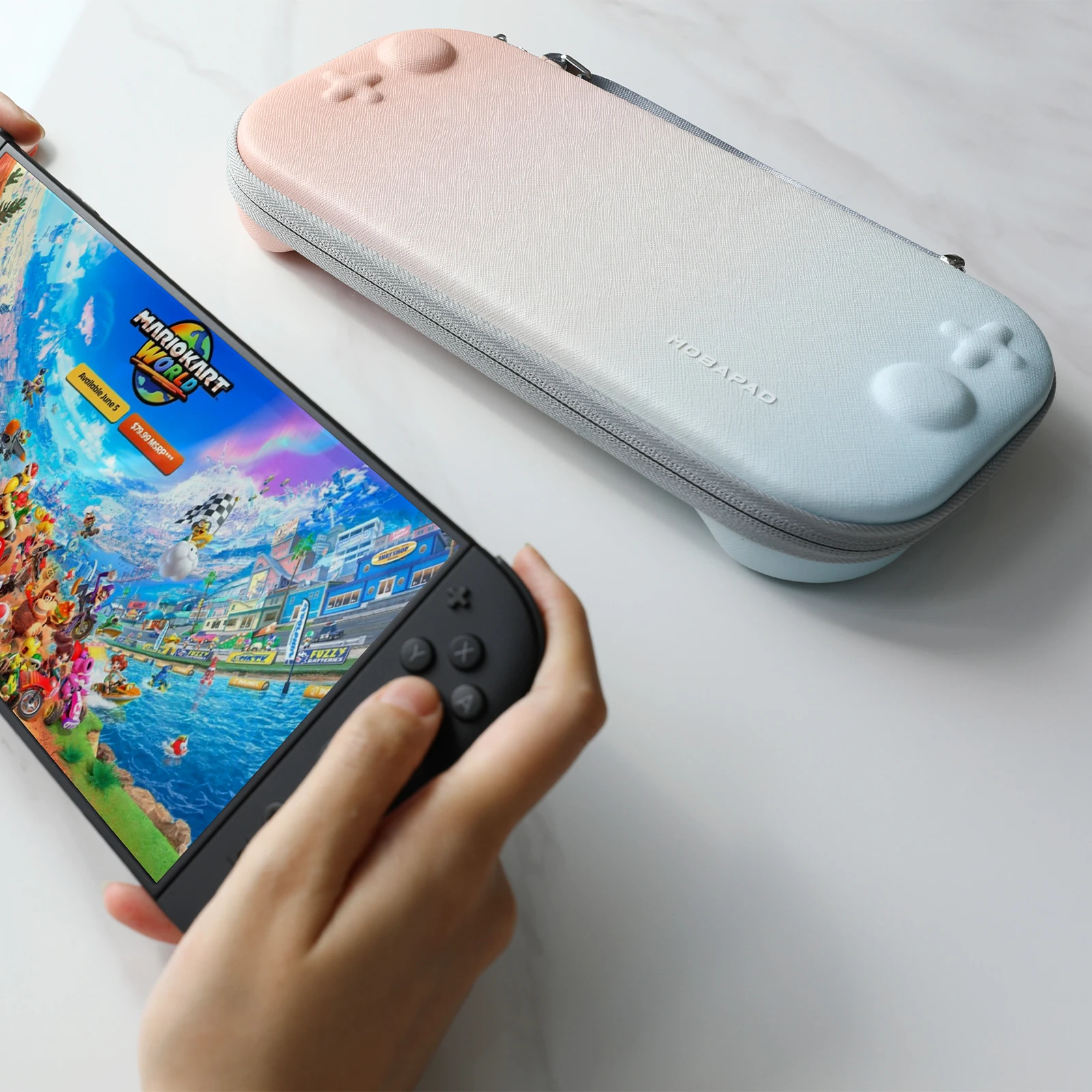 

Портативный чехол MOBAPAD P1 для Nintendo Switch 2: дорожная сумка, жесткий защитный кейс с отделением для 12 игровых картриджей