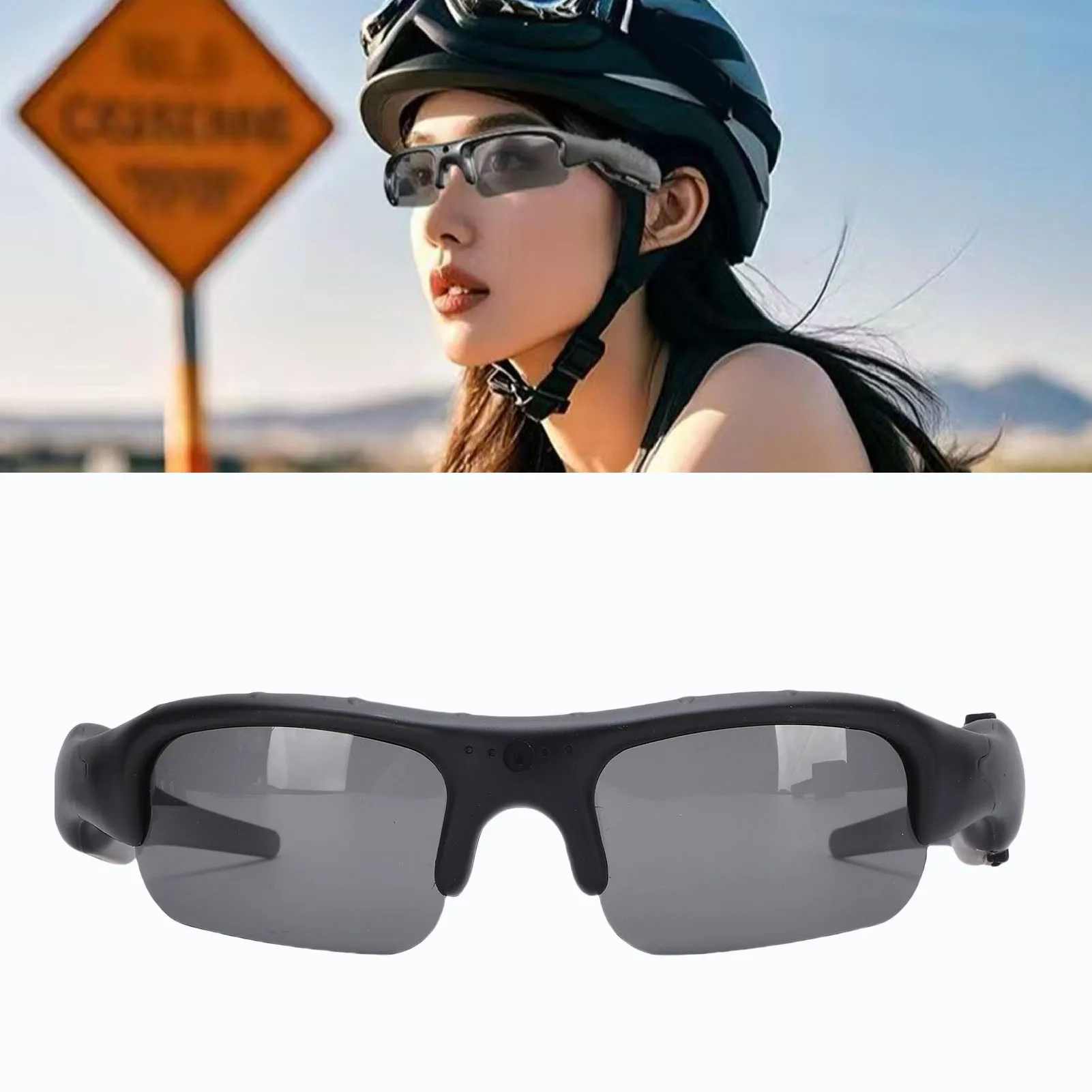 

Camera Sunglasses with WiFi Polarized Smart Bike Glasses Outdoor Sports Camera HD Video Recording Polarized Camera Sunglasses