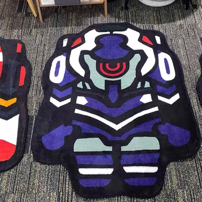Evangelion EVA Carpet Anime Living Room Bedroom Bedside Warm Floor Mat Non-slip Washable Quick Drying Carpet Carpet Washable Rug