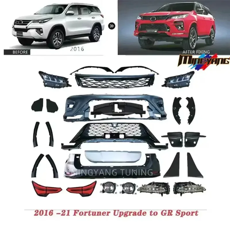 

Комплекты для переоборудования Fortunerupgrade 2016–2022 года, комплект Legender Bodykit для спортивного комплекта Fortuner GR