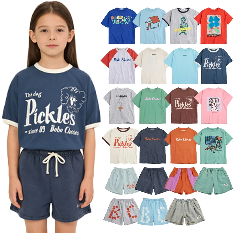 2026 Neues Sommer-Kinder-Set: Rundhals-T-Shirt und Shorts BC – Lässiges Oberteil und modische Shorts für Jungen und Mädchen