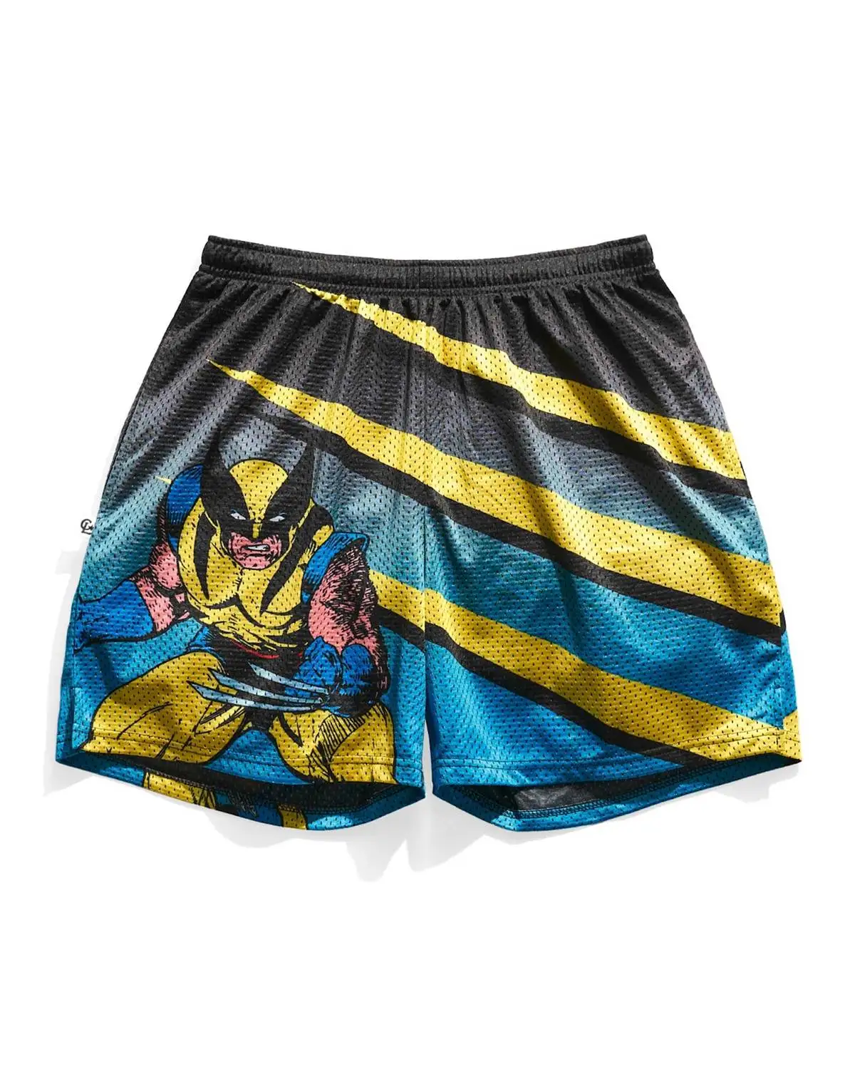Adult and Children's Retro Fashion Manga Style Art Colorful Hero Patch 3D Printed Sports and Leisure Shorts